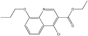 ethyl 4-chloro-8-propoxyquinoline-3-carboxylate 结构式