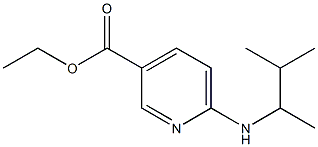 ethyl 6-[(3-methylbutan-2-yl)amino]pyridine-3-carboxylate 结构式