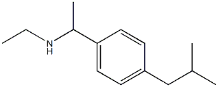 ethyl({1-[4-(2-methylpropyl)phenyl]ethyl})amine 结构式