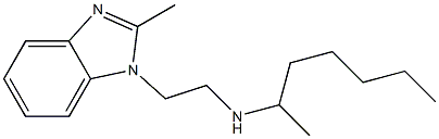 heptan-2-yl[2-(2-methyl-1H-1,3-benzodiazol-1-yl)ethyl]amine 结构式