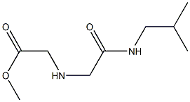 methyl 2-({[(2-methylpropyl)carbamoyl]methyl}amino)acetate 结构式