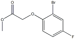 methyl 2-(2-bromo-4-fluorophenoxy)acetate 结构式