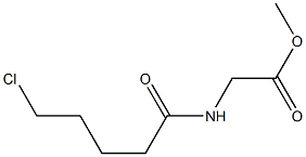 methyl 2-(5-chloropentanamido)acetate 结构式