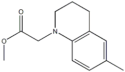 methyl 2-(6-methyl-1,2,3,4-tetrahydroquinolin-1-yl)acetate 结构式