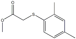 methyl 2-[(2,4-dimethylphenyl)sulfanyl]acetate 结构式