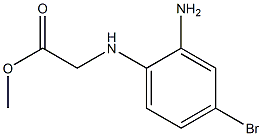 methyl 2-[(2-amino-4-bromophenyl)amino]acetate 结构式