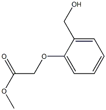 methyl 2-[2-(hydroxymethyl)phenoxy]acetate 结构式