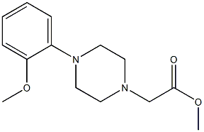 methyl 2-[4-(2-methoxyphenyl)piperazin-1-yl]acetate 结构式