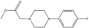 methyl 2-[4-(4-fluorophenyl)piperazin-1-yl]acetate 结构式