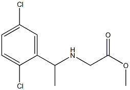 methyl 2-{[1-(2,5-dichlorophenyl)ethyl]amino}acetate 结构式