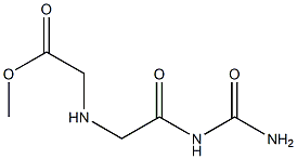 methyl 2-{[2-(carbamoylamino)-2-oxoethyl]amino}acetate 结构式