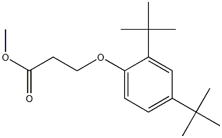 methyl 3-(2,4-di-tert-butylphenoxy)propanoate 结构式