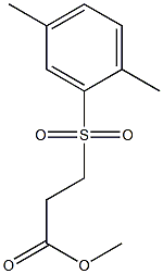 methyl 3-[(2,5-dimethylbenzene)sulfonyl]propanoate 结构式