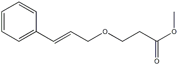 methyl 3-[(3-phenylprop-2-en-1-yl)oxy]propanoate 结构式