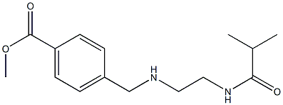 methyl 4-({[2-(2-methylpropanamido)ethyl]amino}methyl)benzoate 结构式