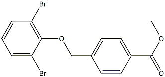 methyl 4-(2,6-dibromophenoxymethyl)benzoate 结构式