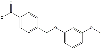 methyl 4-(3-methoxyphenoxymethyl)benzoate 结构式