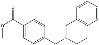 methyl 4-{[benzyl(ethyl)amino]methyl}benzoate 结构式