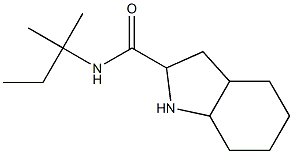 N-(1,1-dimethylpropyl)octahydro-1H-indole-2-carboxamide 结构式