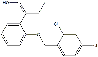 N-(1-{2-[(2,4-dichlorophenyl)methoxy]phenyl}propylidene)hydroxylamine 结构式