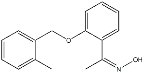 N-(1-{2-[(2-methylphenyl)methoxy]phenyl}ethylidene)hydroxylamine 结构式