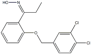 N-(1-{2-[(3,4-dichlorophenyl)methoxy]phenyl}propylidene)hydroxylamine 结构式