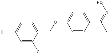 N-(1-{4-[(2,4-dichlorophenyl)methoxy]phenyl}ethylidene)hydroxylamine 结构式