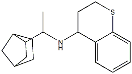 N-(1-{bicyclo[2.2.1]heptan-2-yl}ethyl)-3,4-dihydro-2H-1-benzothiopyran-4-amine 结构式