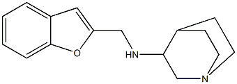 N-(1-benzofuran-2-ylmethyl)-1-azabicyclo[2.2.2]octan-3-amine 结构式