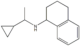 N-(1-cyclopropylethyl)-1,2,3,4-tetrahydronaphthalen-1-amine 结构式