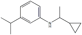 N-(1-cyclopropylethyl)-3-(propan-2-yl)aniline 结构式