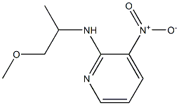 N-(1-methoxypropan-2-yl)-3-nitropyridin-2-amine 结构式