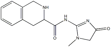 N-(1-methyl-4-oxo-4,5-dihydro-1H-imidazol-2-yl)-1,2,3,4-tetrahydroisoquinoline-3-carboxamide 结构式