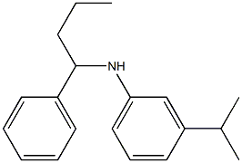 N-(1-phenylbutyl)-3-(propan-2-yl)aniline 结构式