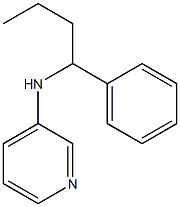 N-(1-phenylbutyl)pyridin-3-amine 结构式