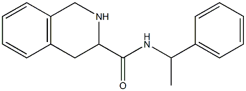 N-(1-phenylethyl)-1,2,3,4-tetrahydroisoquinoline-3-carboxamide 结构式