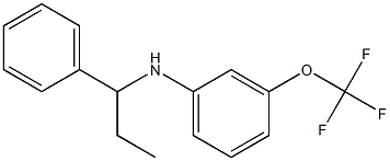 N-(1-phenylpropyl)-3-(trifluoromethoxy)aniline 结构式