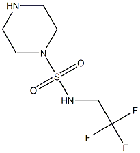 N-(2,2,2-trifluoroethyl)piperazine-1-sulfonamide 结构式