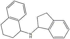 N-(2,3-dihydro-1H-inden-1-yl)-1,2,3,4-tetrahydronaphthalen-1-amine 结构式