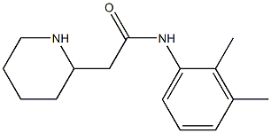 N-(2,3-dimethylphenyl)-2-(piperidin-2-yl)acetamide 结构式