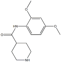 N-(2,4-dimethoxyphenyl)piperidine-4-carboxamide 结构式