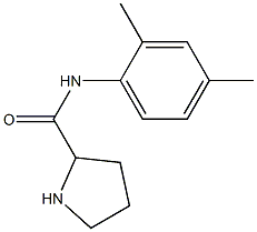 N-(2,4-dimethylphenyl)pyrrolidine-2-carboxamide 结构式