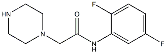 N-(2,5-difluorophenyl)-2-(piperazin-1-yl)acetamide 结构式