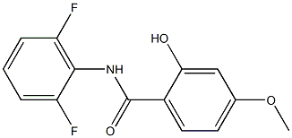 N-(2,6-difluorophenyl)-2-hydroxy-4-methoxybenzamide 结构式