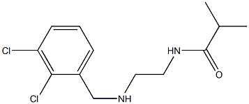 N-(2-{[(2,3-dichlorophenyl)methyl]amino}ethyl)-2-methylpropanamide 结构式