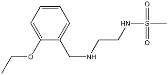 N-(2-{[(2-ethoxyphenyl)methyl]amino}ethyl)methanesulfonamide 结构式