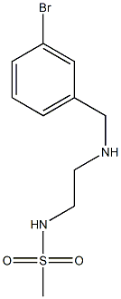 N-(2-{[(3-bromophenyl)methyl]amino}ethyl)methanesulfonamide 结构式