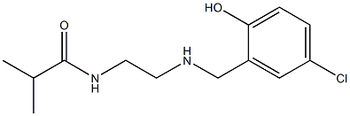 N-(2-{[(5-chloro-2-hydroxyphenyl)methyl]amino}ethyl)-2-methylpropanamide 结构式