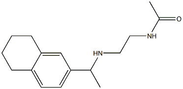 N-(2-{[1-(5,6,7,8-tetrahydronaphthalen-2-yl)ethyl]amino}ethyl)acetamide 结构式