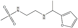 N-(2-{[1-(furan-2-yl)ethyl]amino}ethyl)methanesulfonamide 结构式